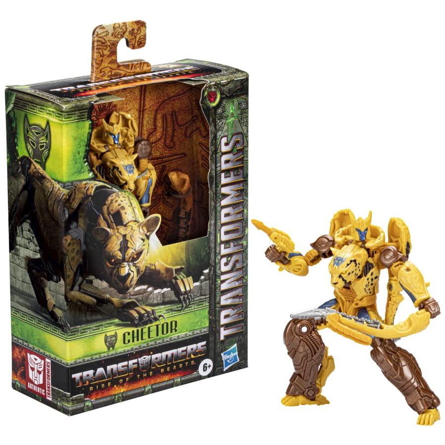 Transformers Rise of the Beasts Cheetor Deluxe action figure 12,5 cm convertibile