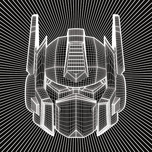 Transformers G1 Optimus Prime Wireframe tela 40x40 cm parete