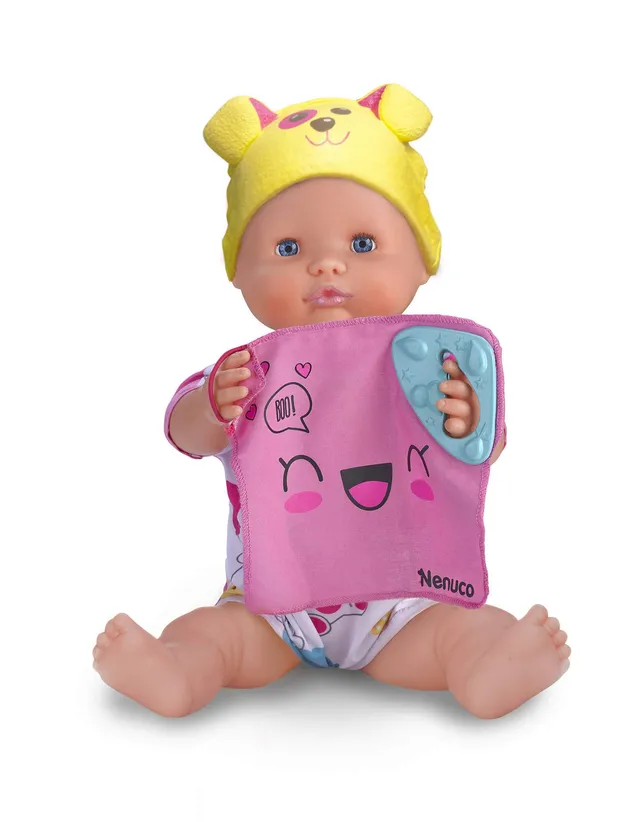 Nenuco Bambolotto interattivo 5 giochi bambola 42 cm con coperta