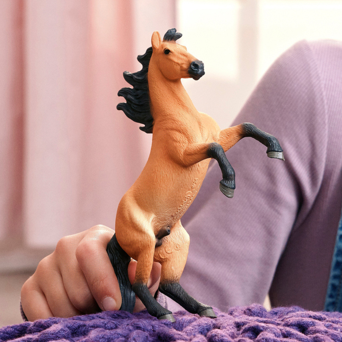 Schleich Horse Club Stallone Mustang statuetta impennato 14921