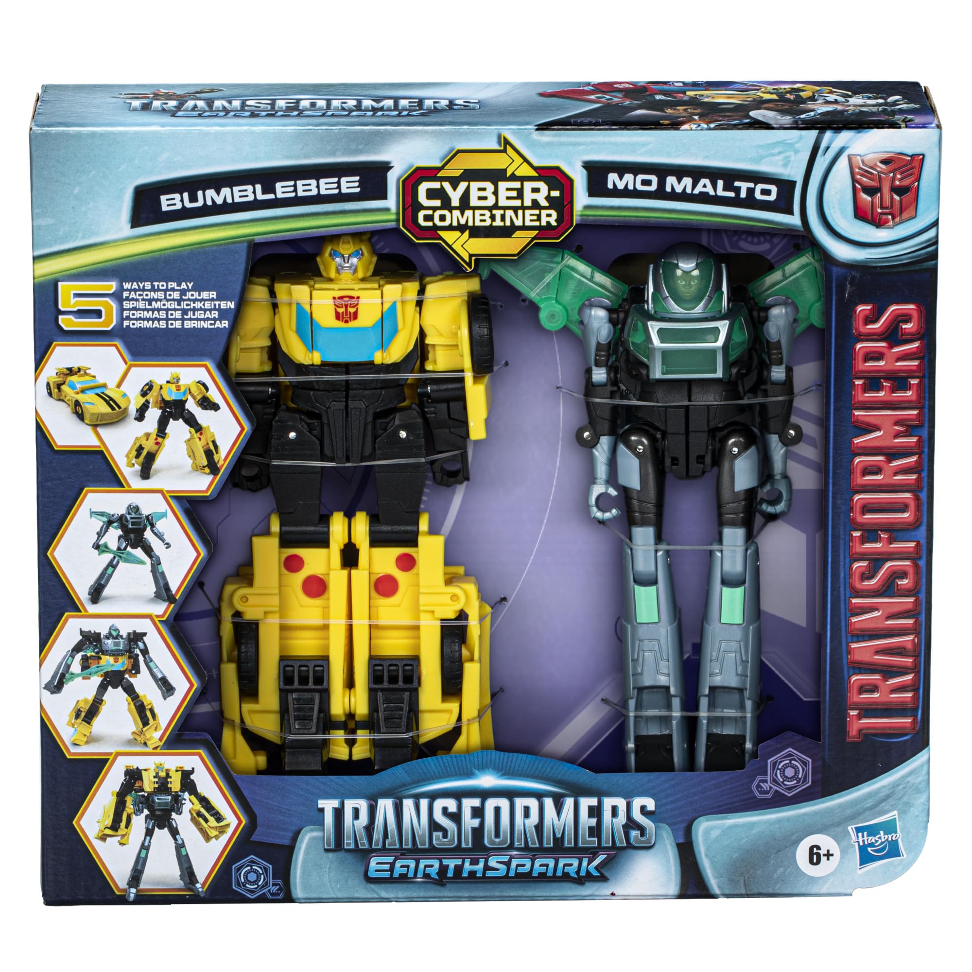 Transformers EarthSpark Bumblebee Mo Malto action figure 12,5 cm auto