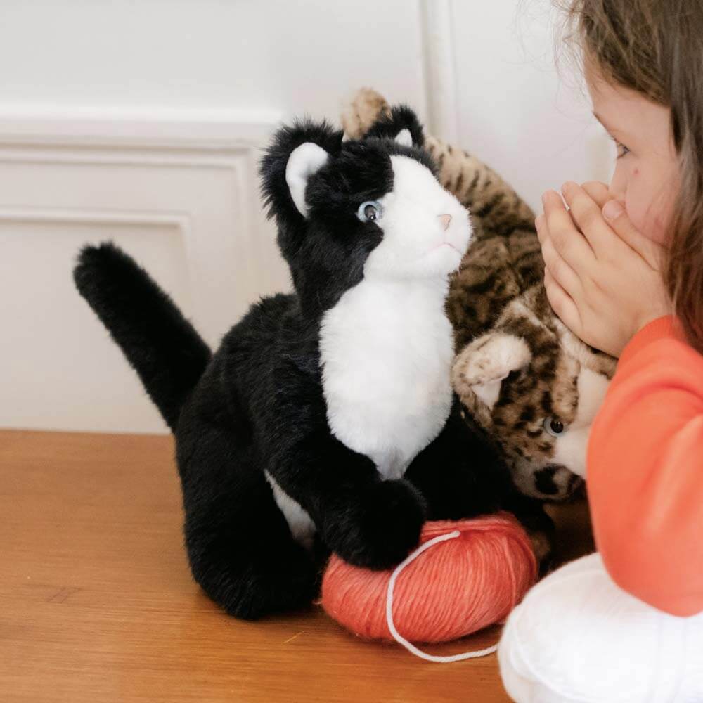 La Pelucherie Cats Gatto Gustave peluche morbido 26cm tigrato