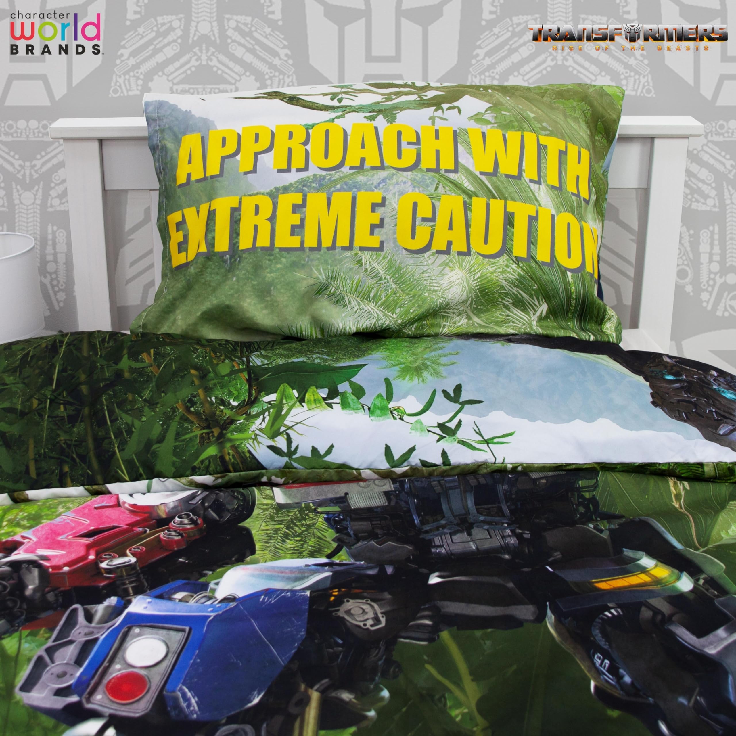 Transformers Character World set copripiumino singolo reversibile