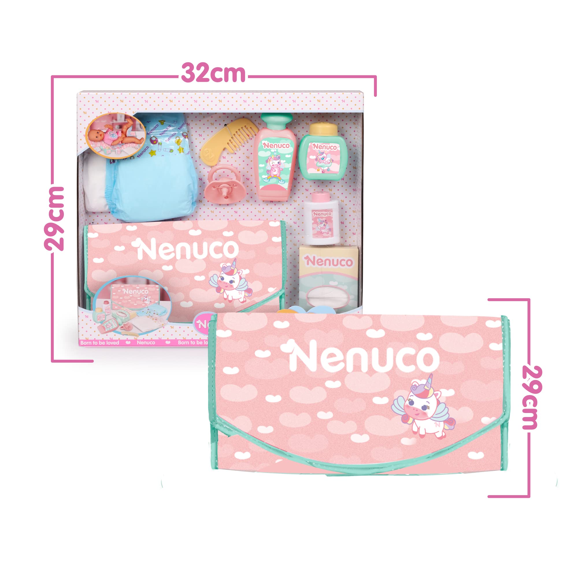 Nenuco Borsa Fasciatoio Bambola con Accessori Cambio Pannolino
