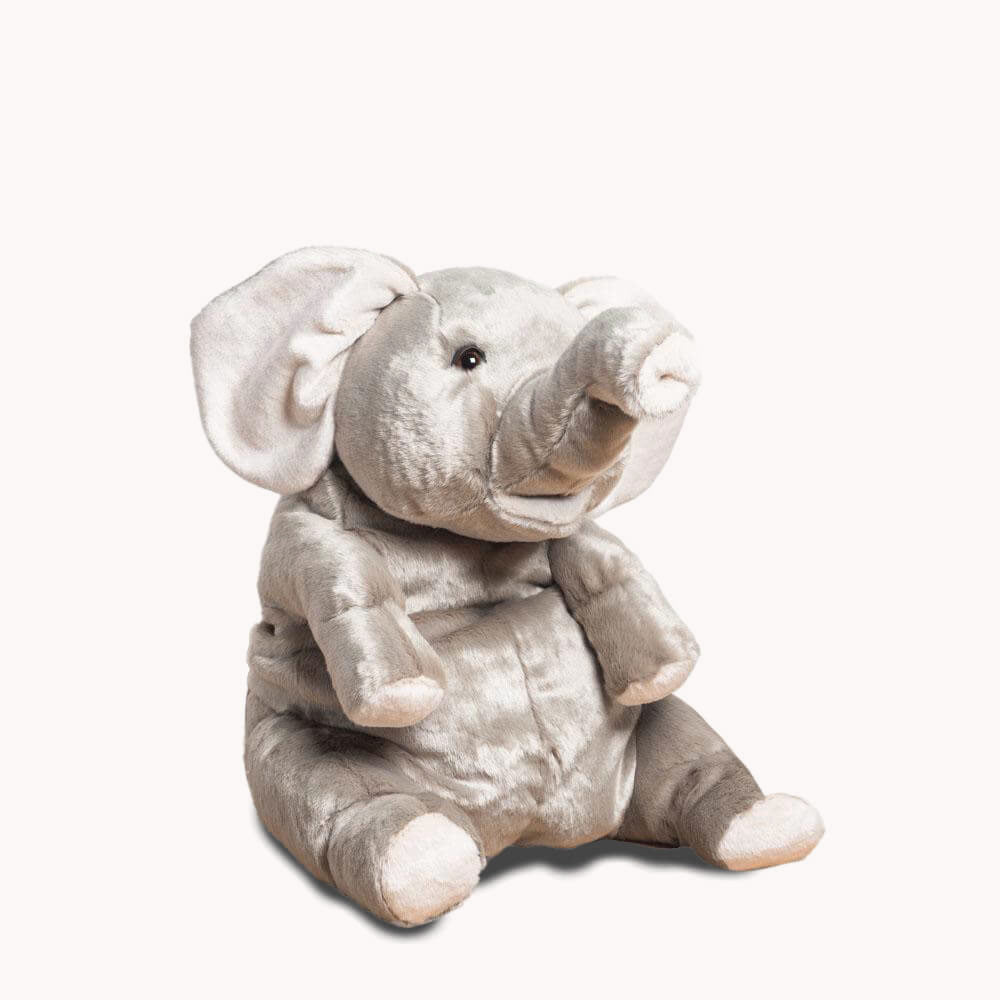 La Pelucherie Jungle Elefante Basile peluche 40 cm grigio
