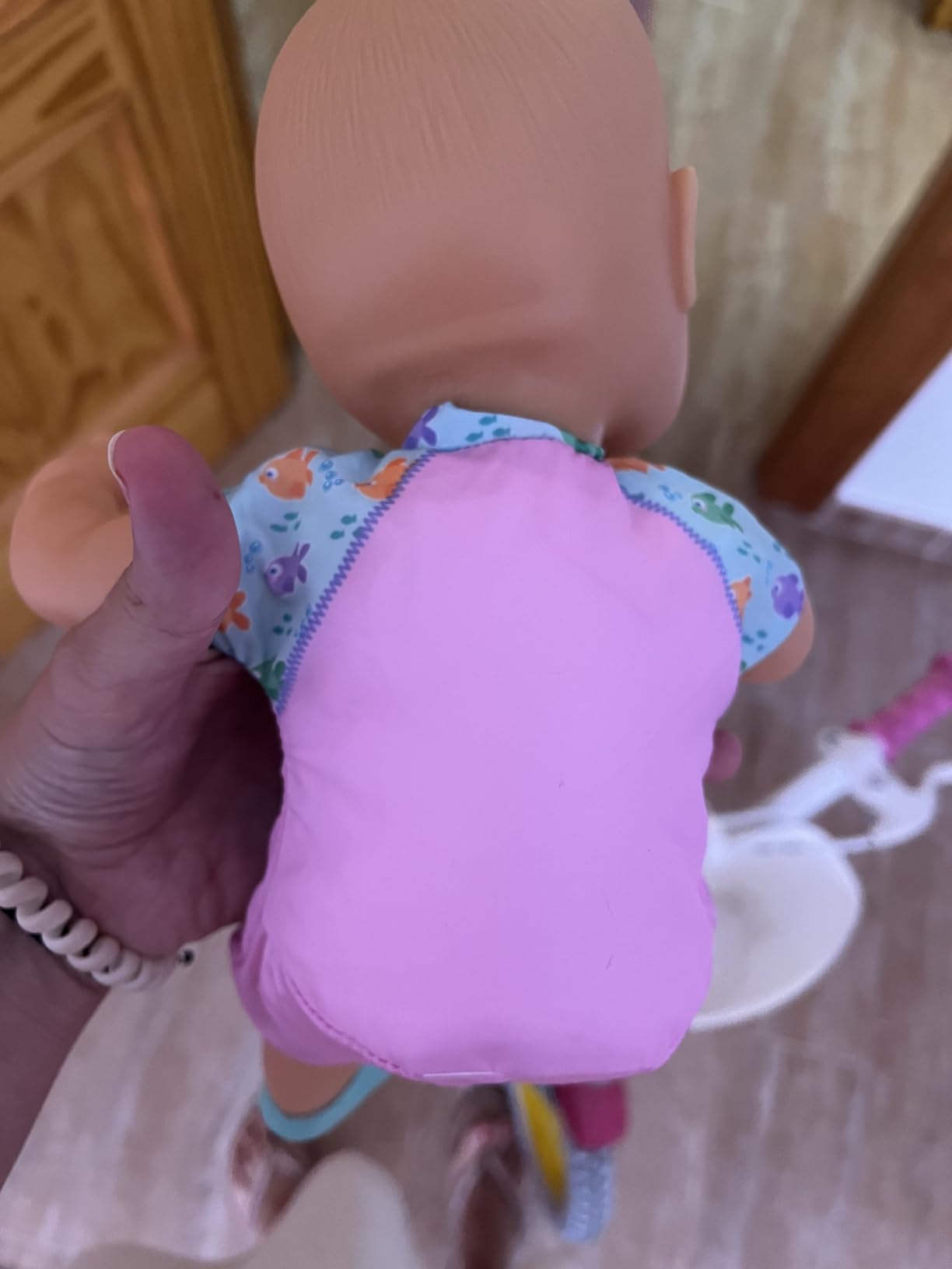 Nenuco Mio Primo Bagnetto Bambola Morbida 35 cm Costume Rosa