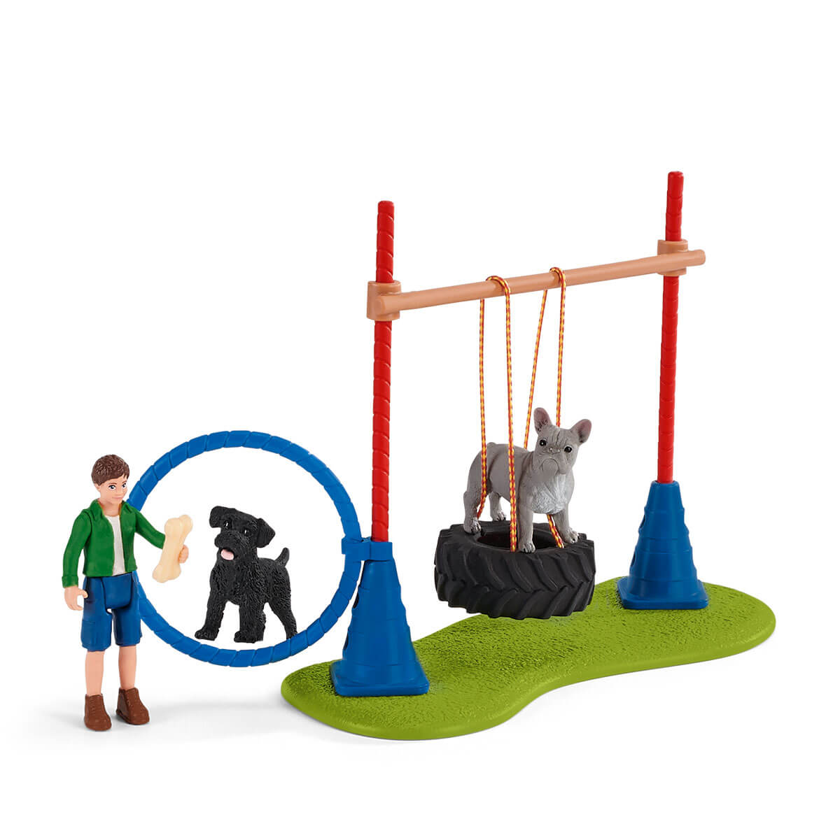 Schleich FARM WORLD Addestramento Agility Cucciolo cani 42536
