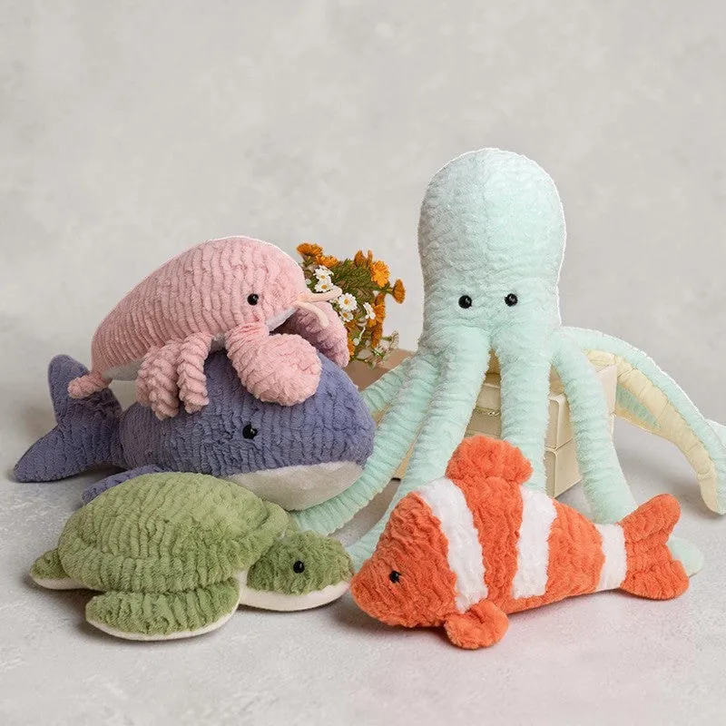 ToyalFriends Ocean Polpo peluche 40cm morbido pastello