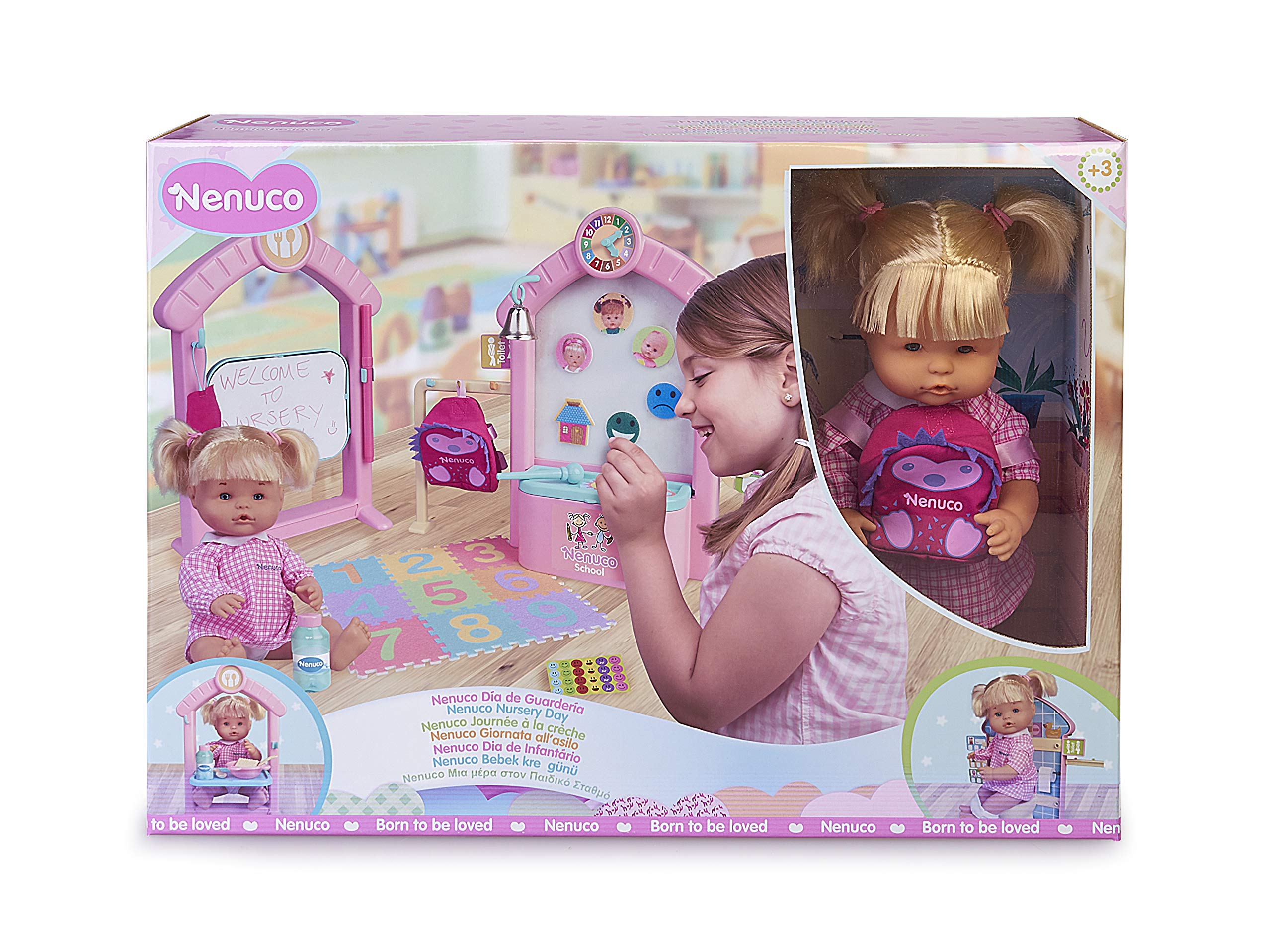 Nenuco Playset Asilo Nursery bambola 35cm con accessori scuola