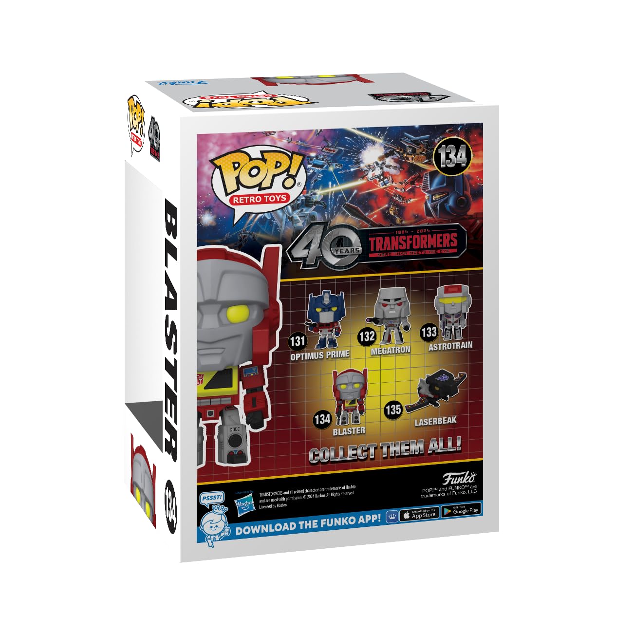 Transformers Funko POP! G1 Blaster figure in vinile 9,5 cm