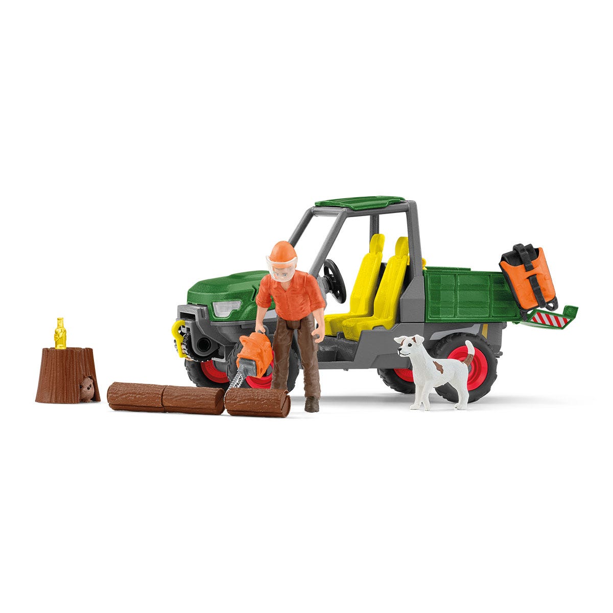 Schleich Wild Life Lavoro nei boschi playset 42659 fuoristrada