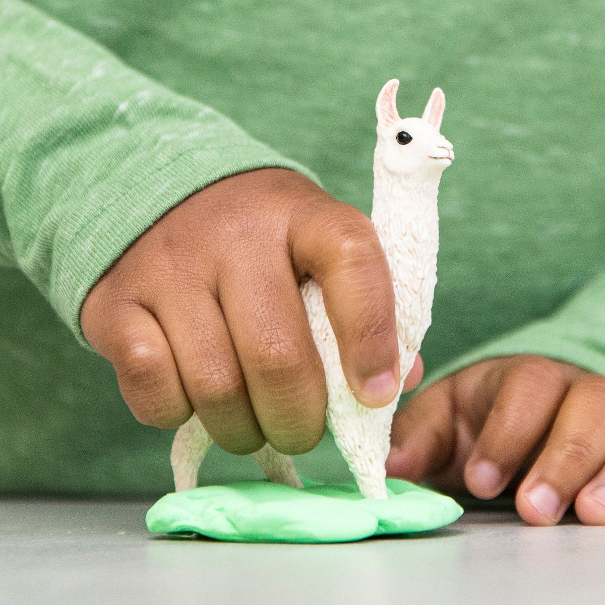 Schleich Farm World Lama figura animale bianco 13920