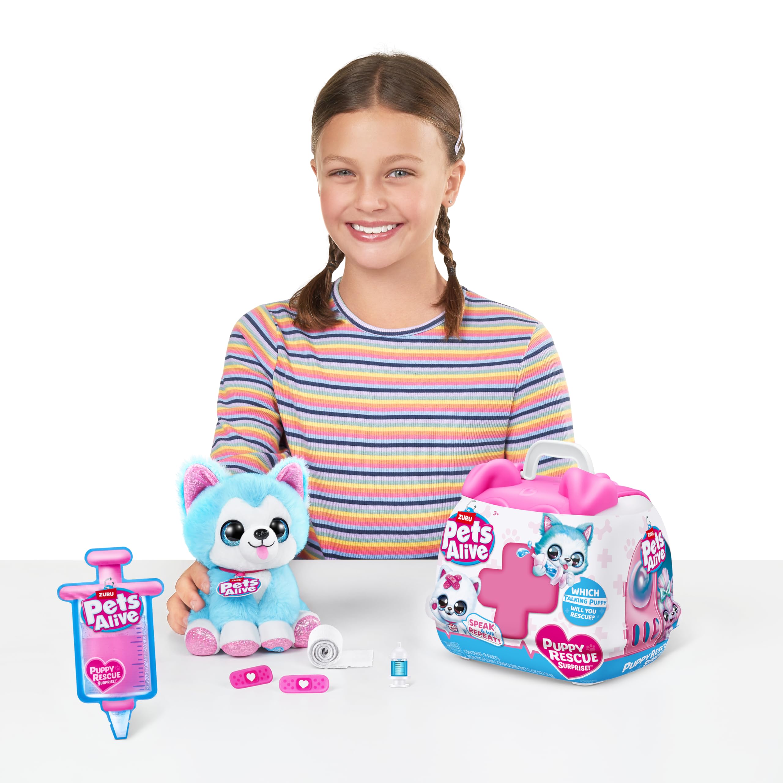 Pets Alive Pet Shop Surprise Wolf Dog peluche interattivo
