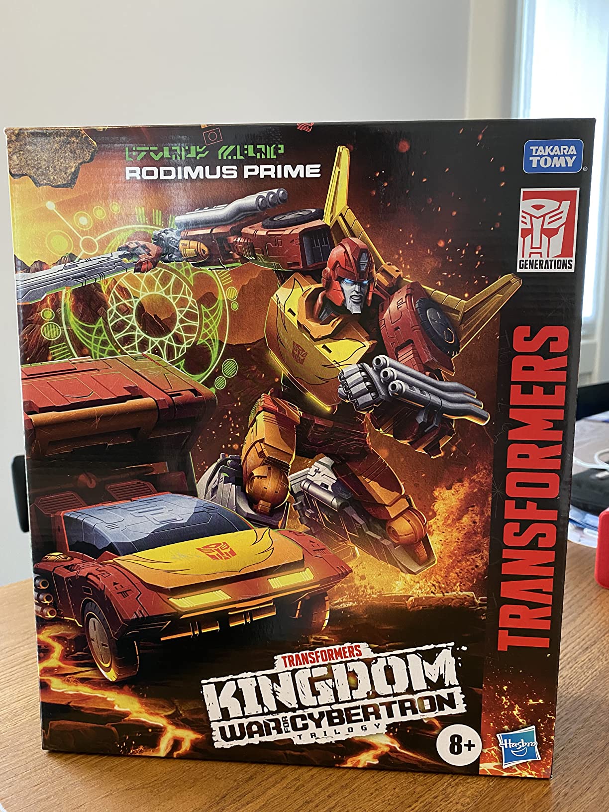Transformers Kingdom Rodimus Prime action figure Commander 19 cm
