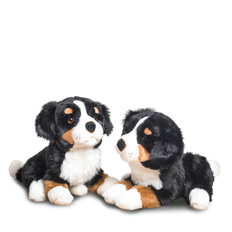 La Pelucherie Dog Ferdinand peluche cane Small seduto 28cm nero