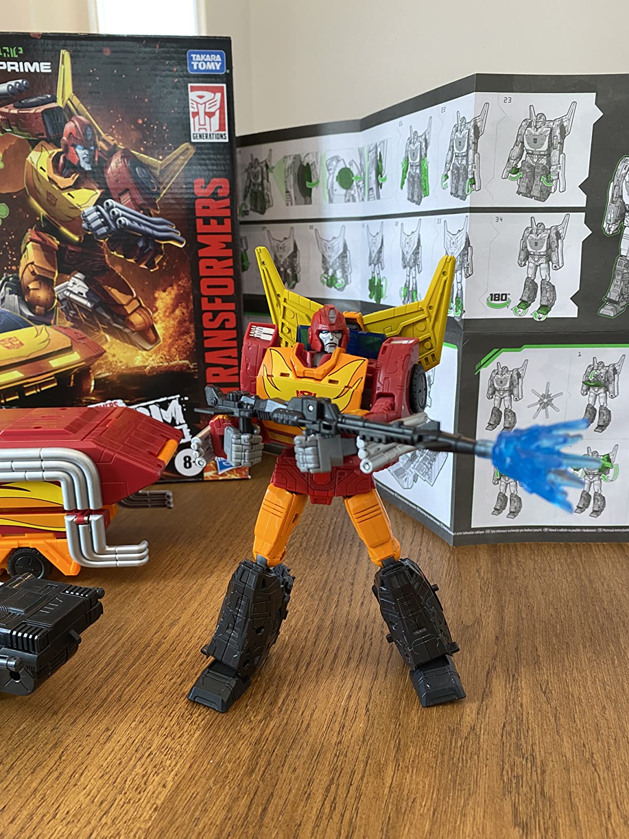 Transformers Kingdom Rodimus Prime action figure Commander 19 cm