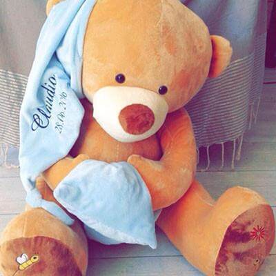 La Pelucherie Personalisation ricamo cappello orso Dodo personalizzato