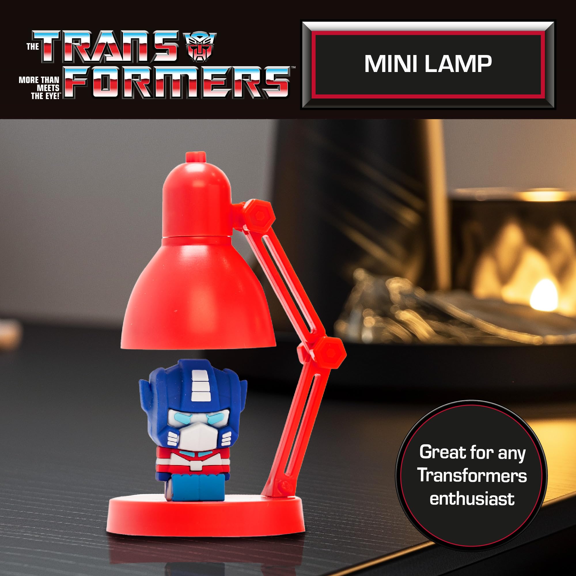 Transformers Optimus Prime Mini Lampada LED Luce Blu