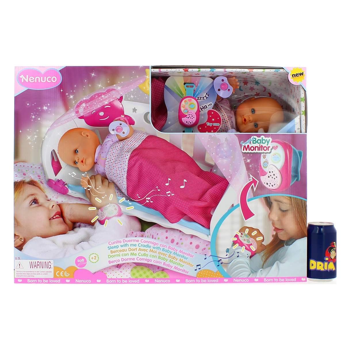 Nenuco Dormi con Me Bambola 35 cm con baby monitor