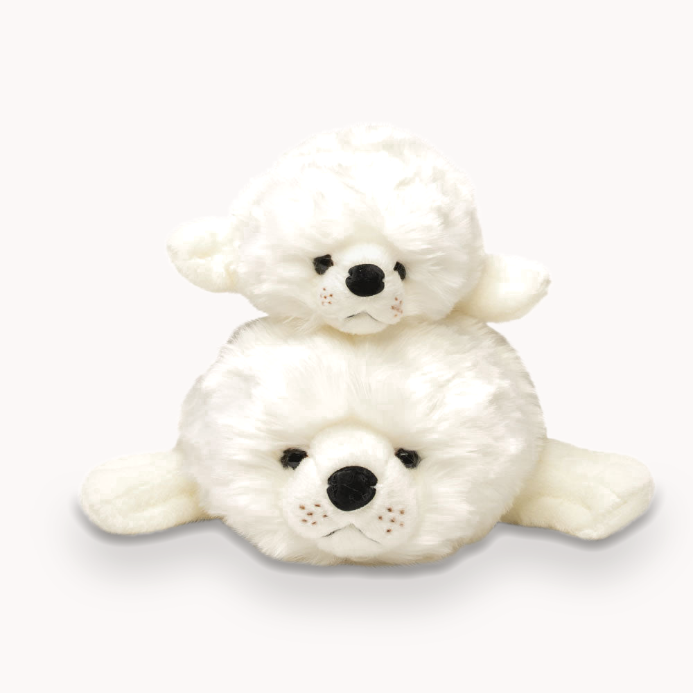 La Pelucherie Sea Arsène foca peluche 30 cm bianca