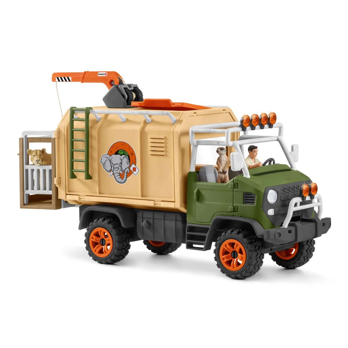 Schleich Farm World Grande camion salvataggio animali playset safari