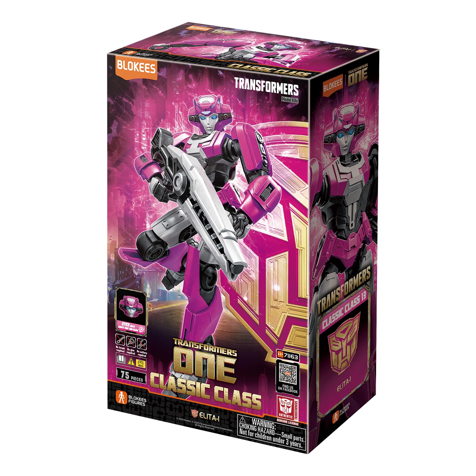 Blokees Transformers Classic Class 13 Elita-1 model kit 75 pezzi