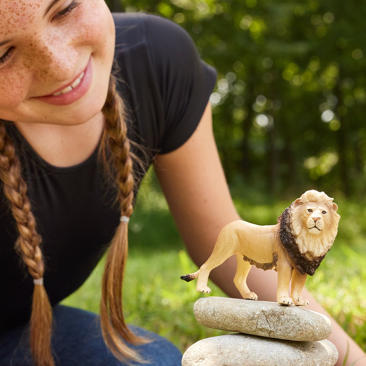 Schleich Wild Life Leone Action Figure con Criniera