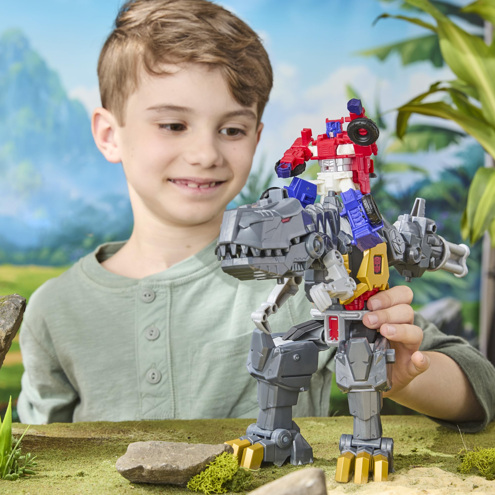 Transformers Cyberworld Grimlock Divora e Combatti action 22,5 cm