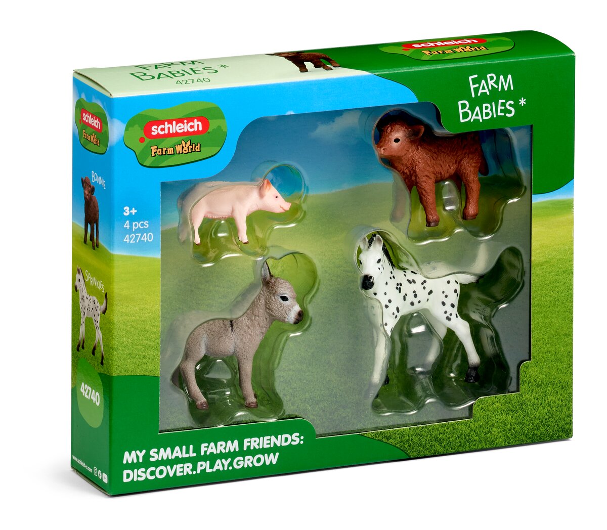 Schleich Farm World 42740 Cuccioli Fattoria Set 4 Animali