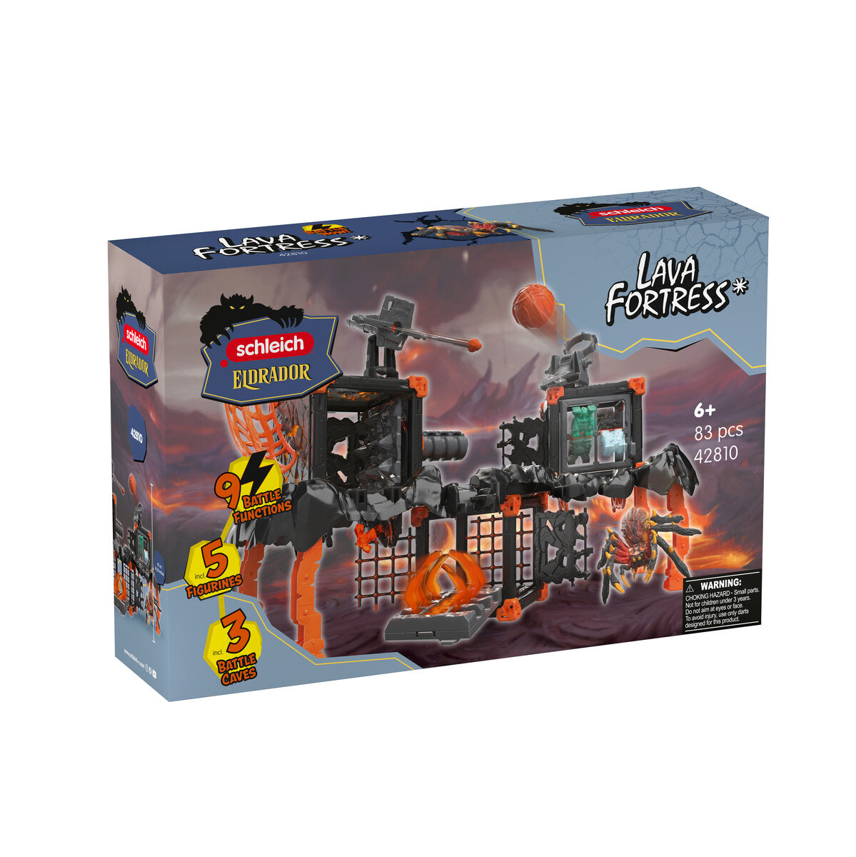 Schleich ELDRADOR Lava Fortress playset Tarantola Lava catapulta