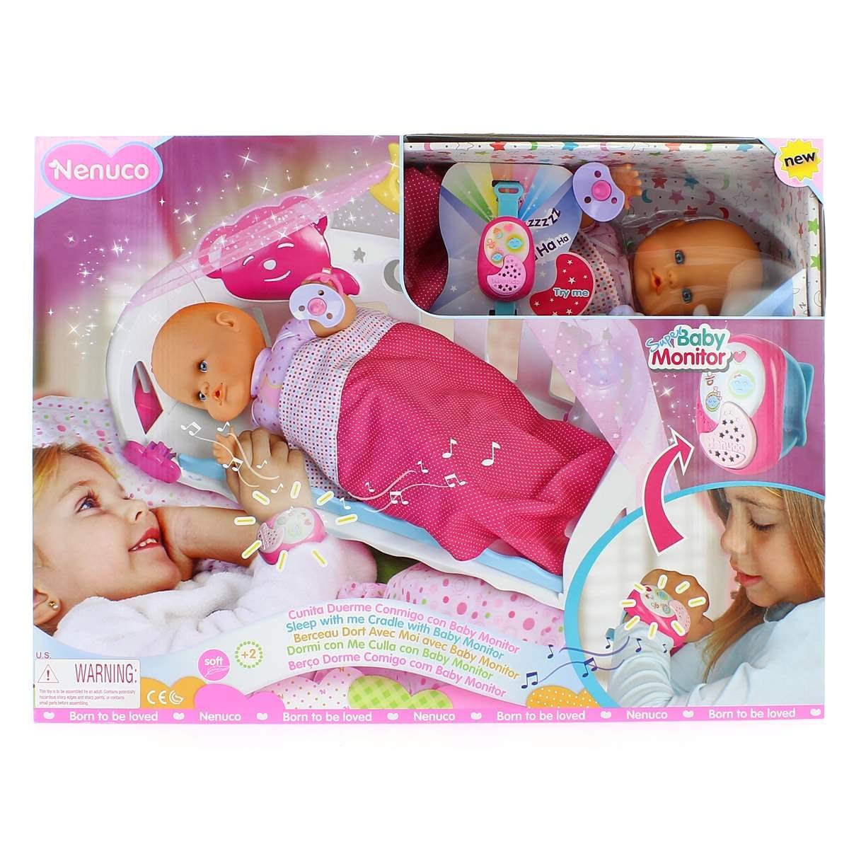 Nenuco Dormi con Me Bambola 35 cm con baby monitor