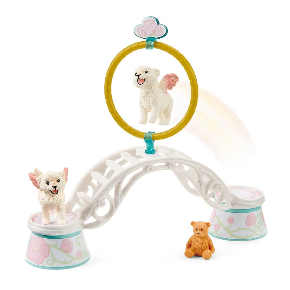 Schleich Bayala 42524 allenamento baby leoni alati playset