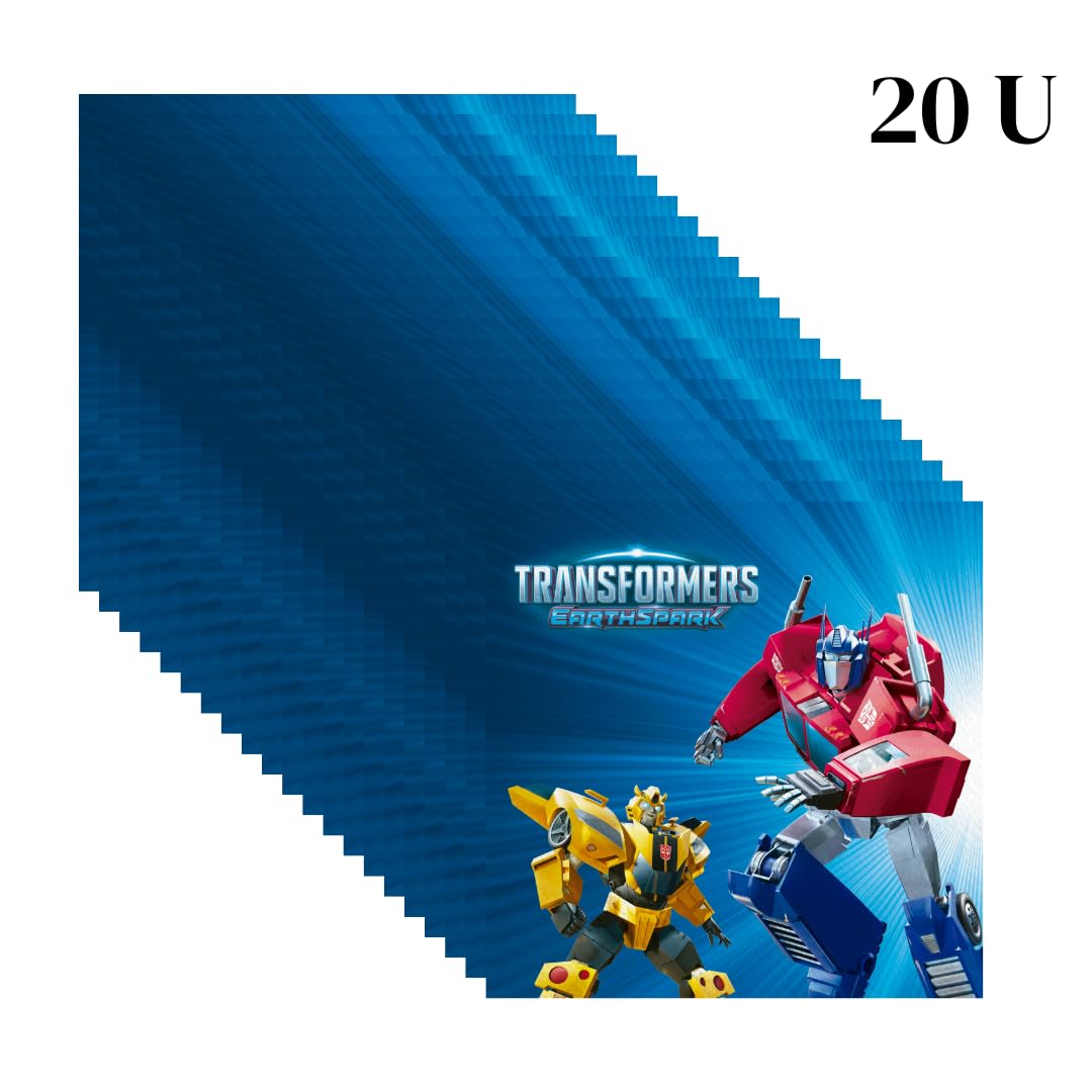Transformers tovaglioli carta 33 cm 20 pezzi festa bambini