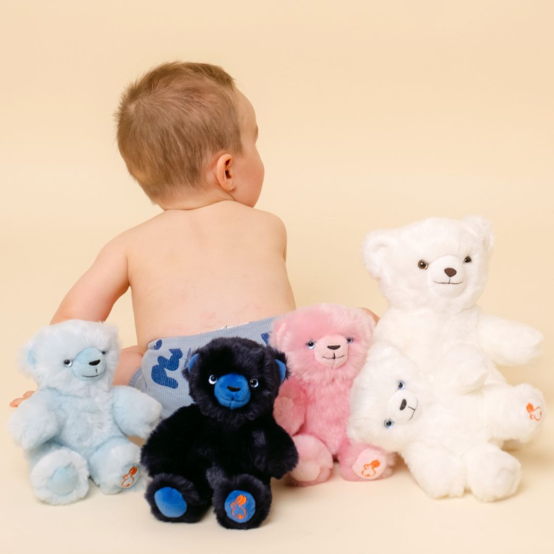 La Pelucherie Bears Orso Emile peluche bianco 25cm