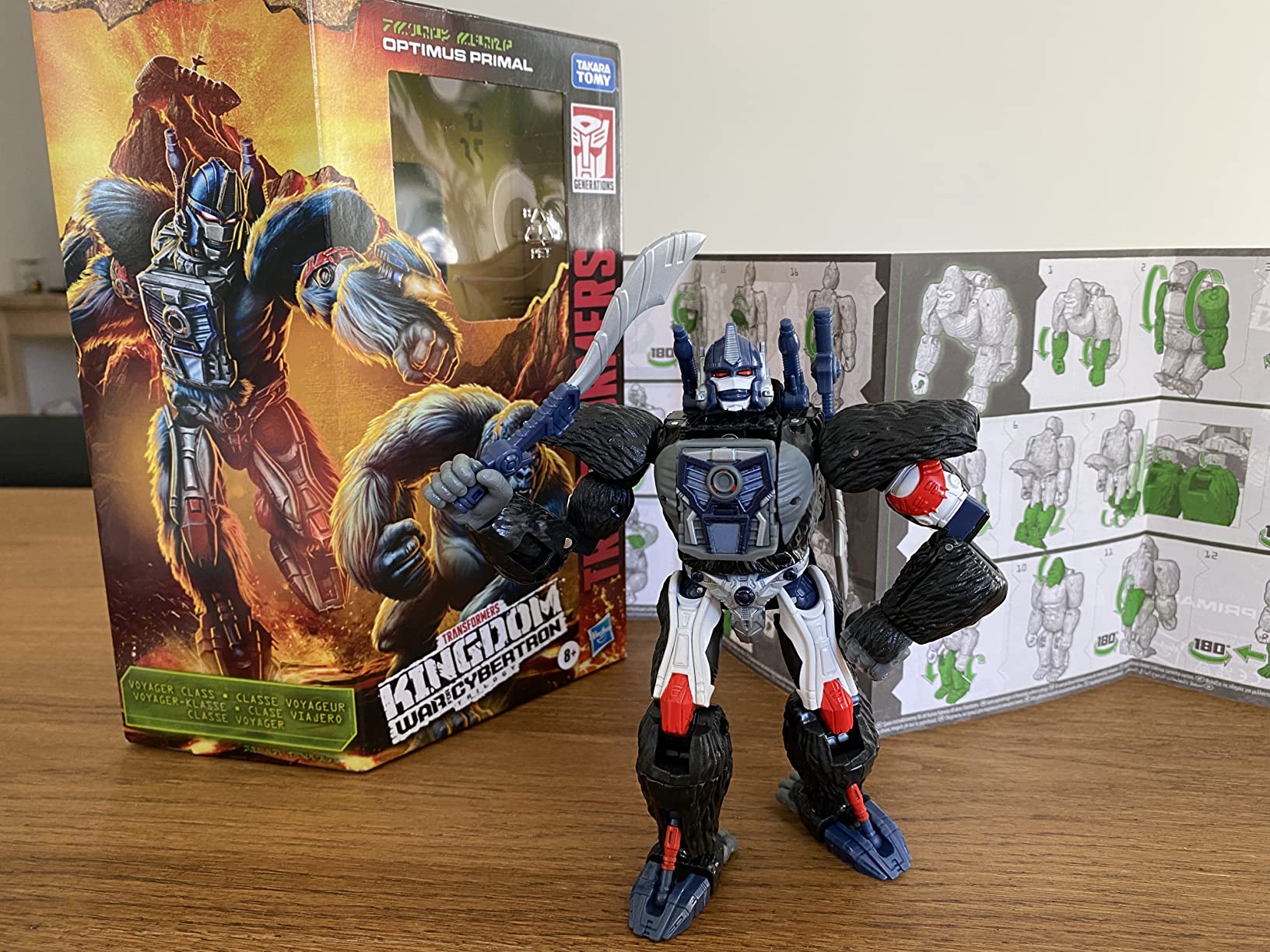 Hasbro Transformers Kingdom Optimus Primal action figure 17,5cm
