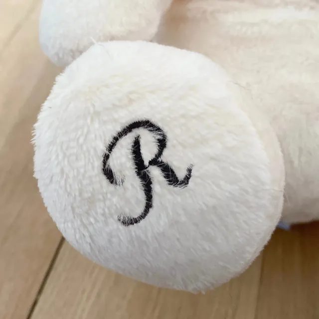 La Pelucherie Personalisation ricamo zampa cane Albert iniziale