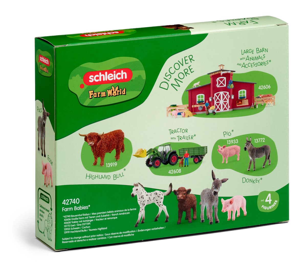 Schleich Farm World 42740 Cuccioli Fattoria Set 4 Animali