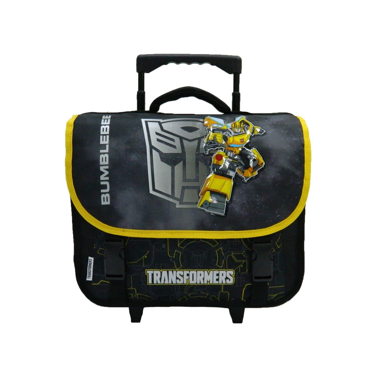 Bagtrotter Transformers Bumblebee cartella con ruote 38 cm nero