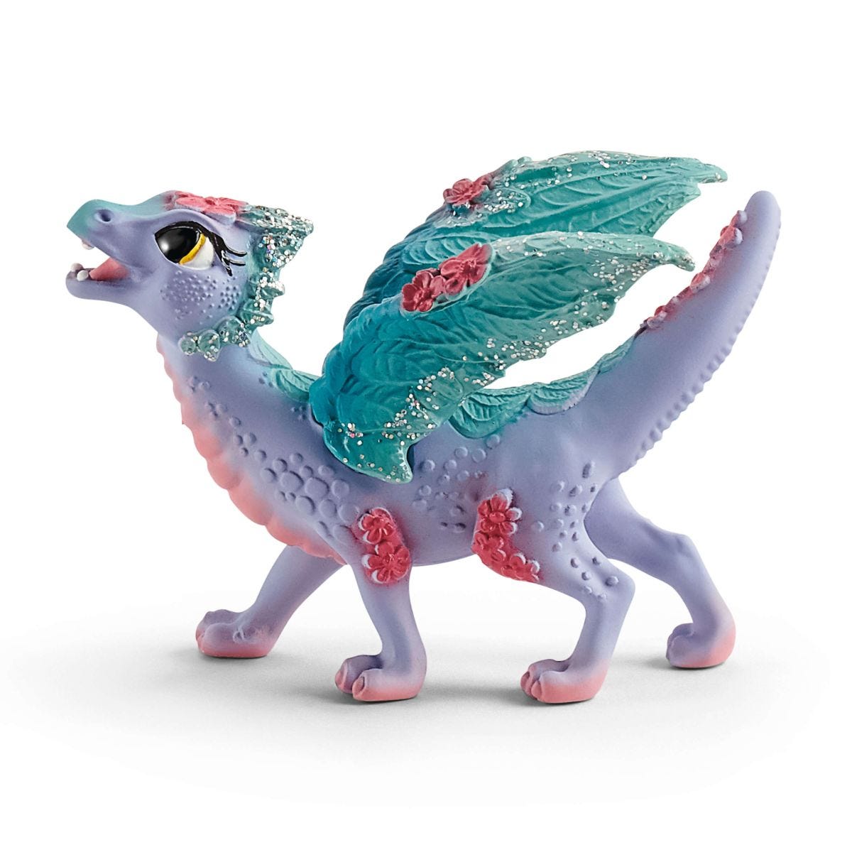 Schleich Bayala 70592 drago dei fiori figura con cucciolo
