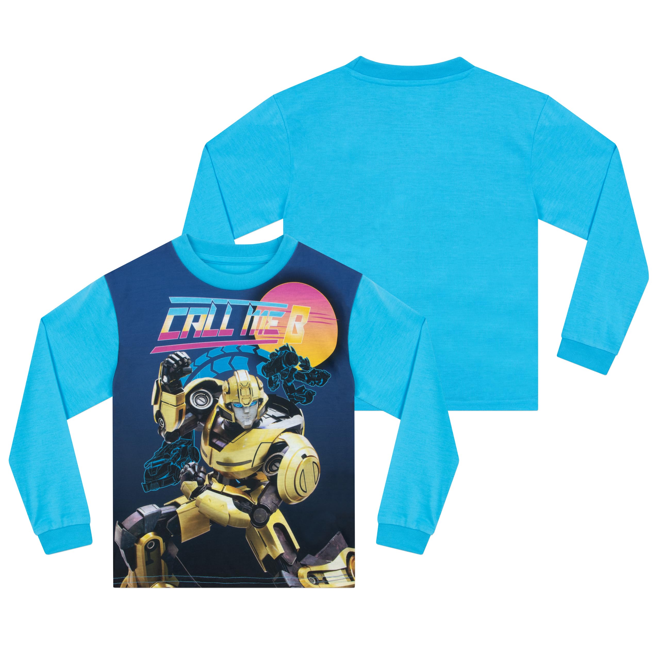 Transformers Bumblebee pigiama bambino invernale blu 2 pezzi