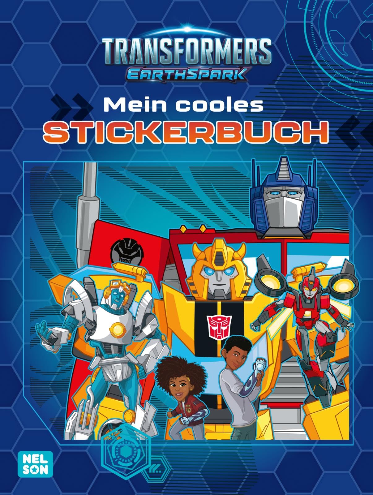 Transformers Earthspark Libro Sticker e da Colorare 4 Anni
