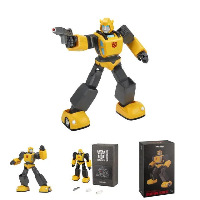 Transformers G1 Bumblebee robot interattivo giallo con luci LED