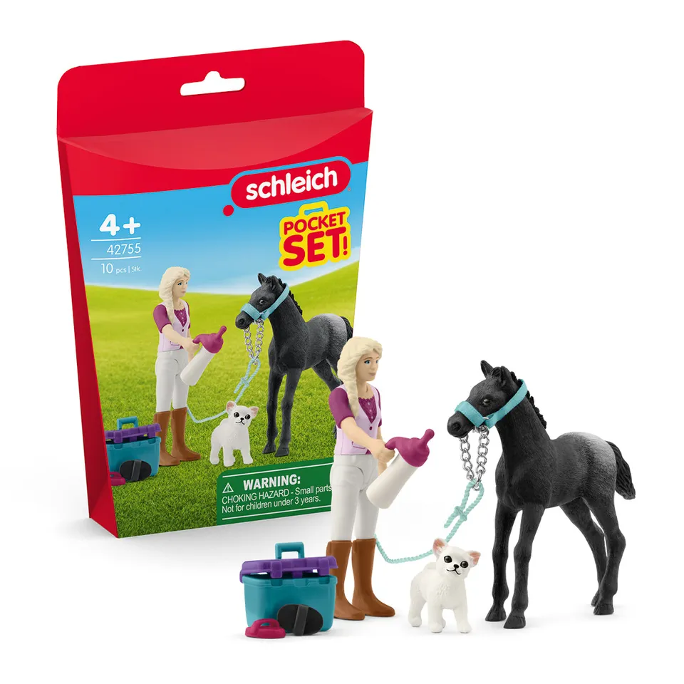 Schleich Horse Club Playset Toelettatura Puledro Appaloosa