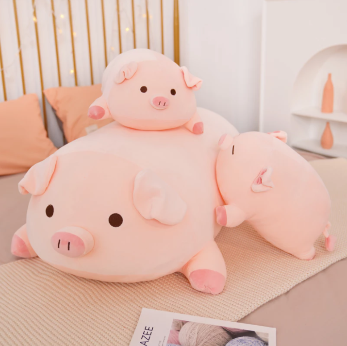 ToyalFriends More Animals Peluche Maiale 50cm Occhi Aperti