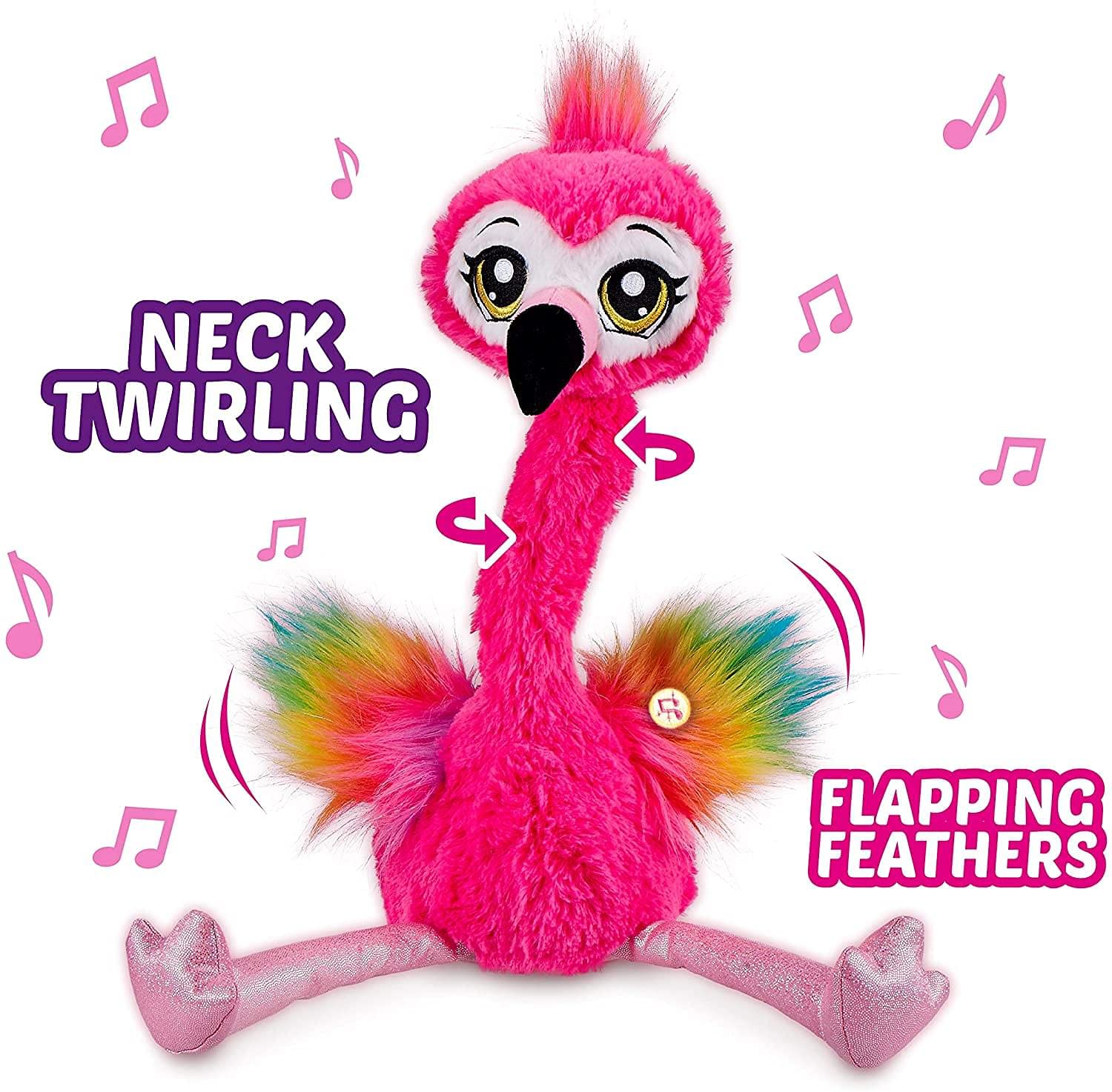 Pets Alive Frankie fenicottero peluche interattivo che balla