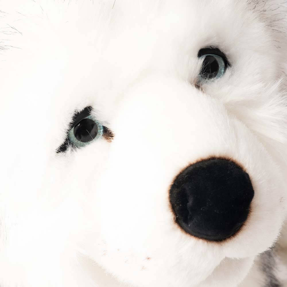 La Pelucherie Husky Léonard peluche cane Small 30cm grigio