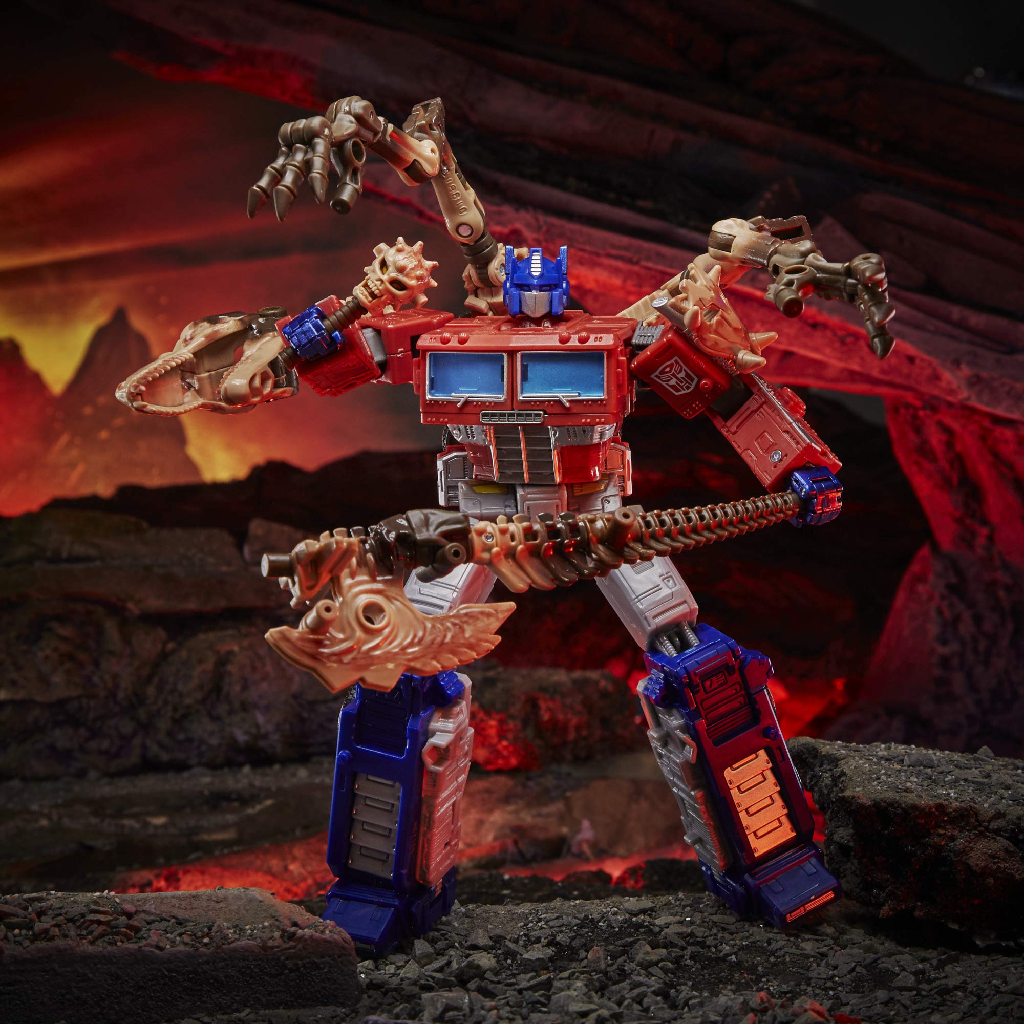Transformers Kingdom Optimus Prime WFC-K11 Core action figure camion