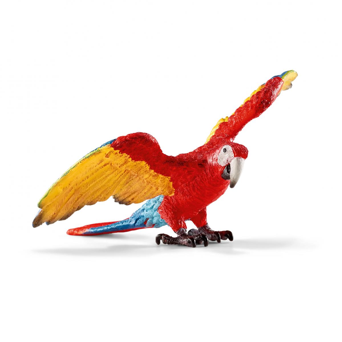 Schleich Wild Life Ara 14737 Pappagallo scarlatto giungla