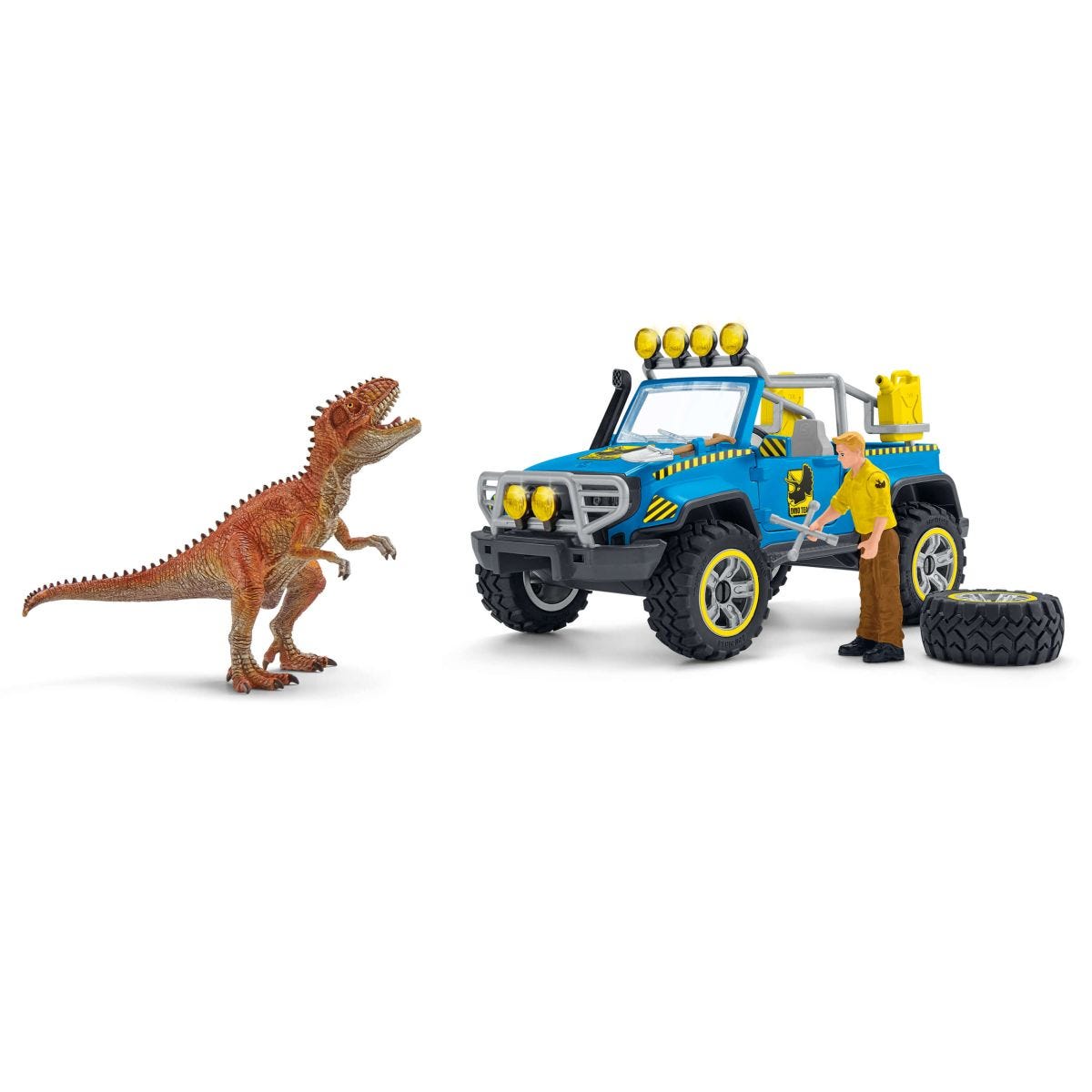 Schleich Dinosaurs Fuoristrada con Avamposto Playset 41464