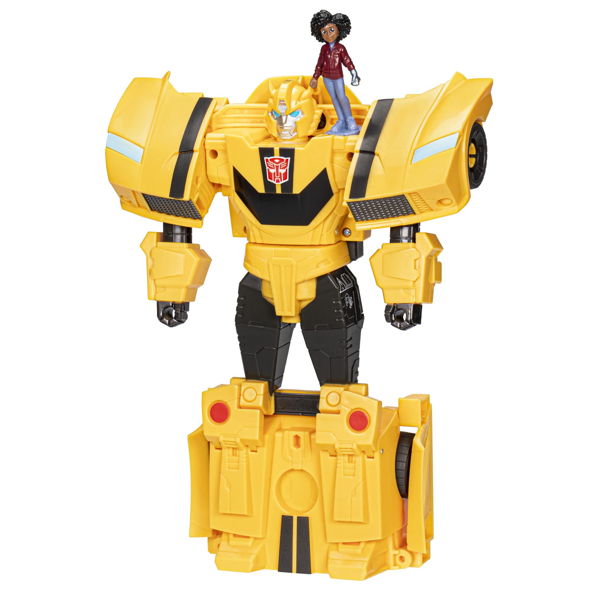 Transformers EarthSpark Bumblebee action figure auto 20 cm con Mo Malto
